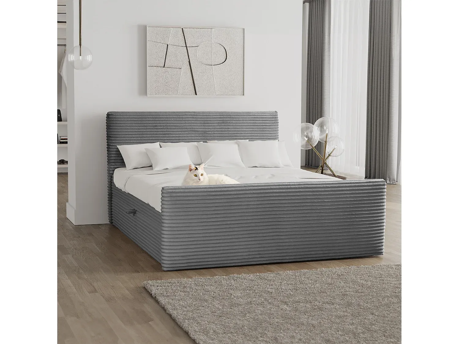 Schlafzimmer,Bereich Bett,Boxspringbett-homanovao