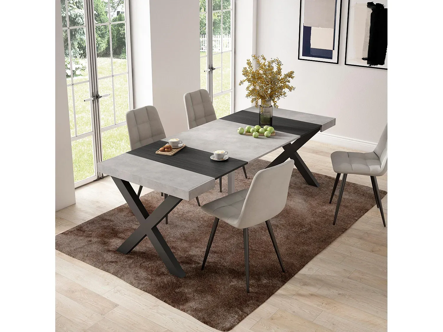 Wohnzimmer und Flur,Bereich Flurmöbel und Ordnungshelfer,Konsole ausziehbar-nestavunoa