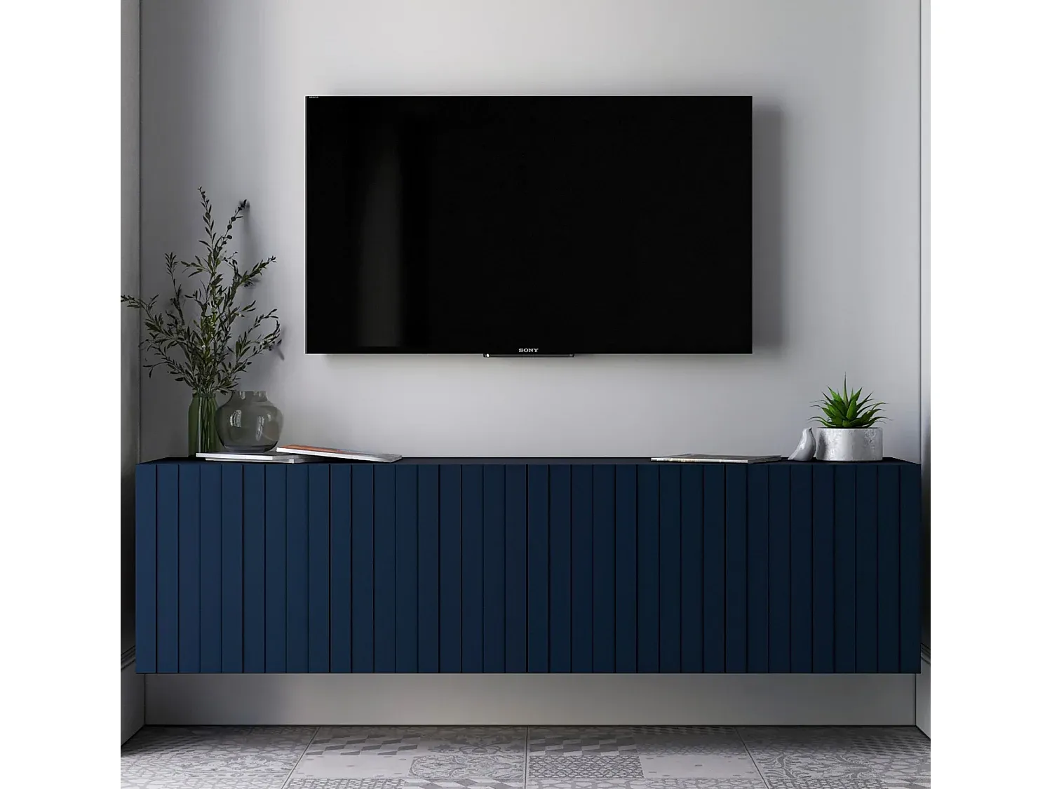 Wohnzimmer und Flur,Wohnzimmermöbel,TV-Hängeschrank-nestavunoa