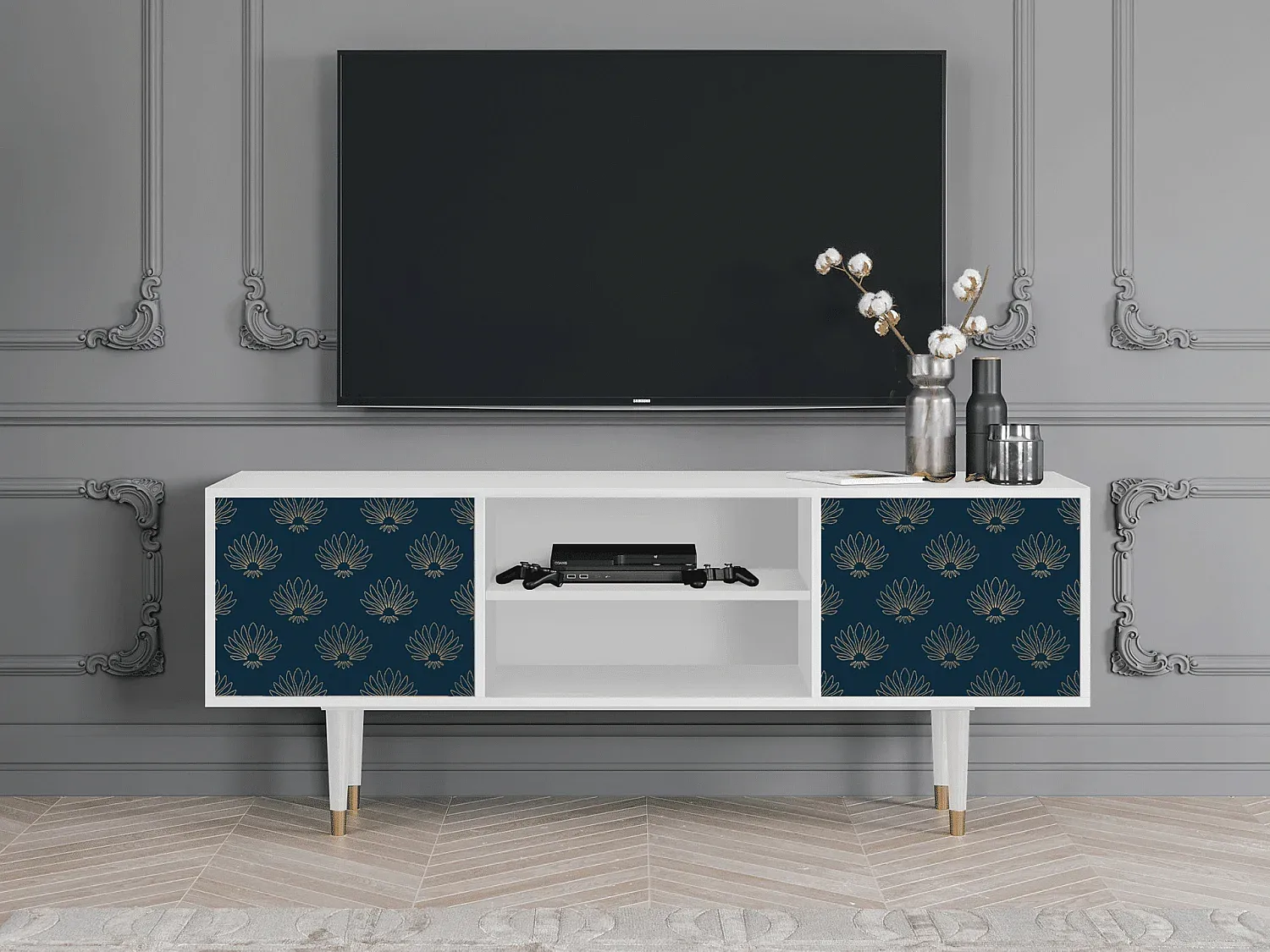 Wohnzimmer und Flur,Wohnzimmermöbel,TV-Board-nestavunoa