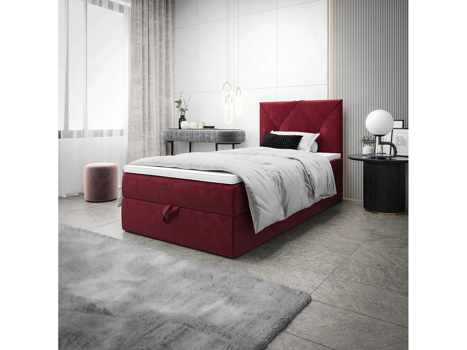 Schlafzimmer,Bereich Bett,Boxspringbett-nestavunoa