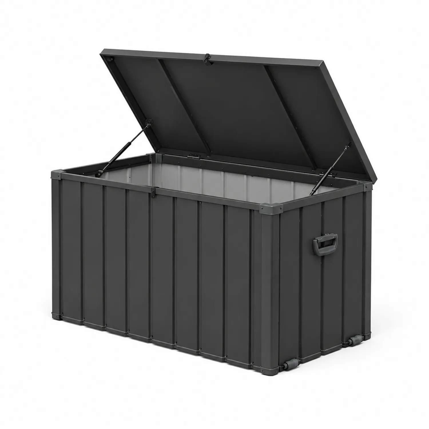 Metall Aufbewahrungsbox Stahl Schwarz 120x60x63 cm