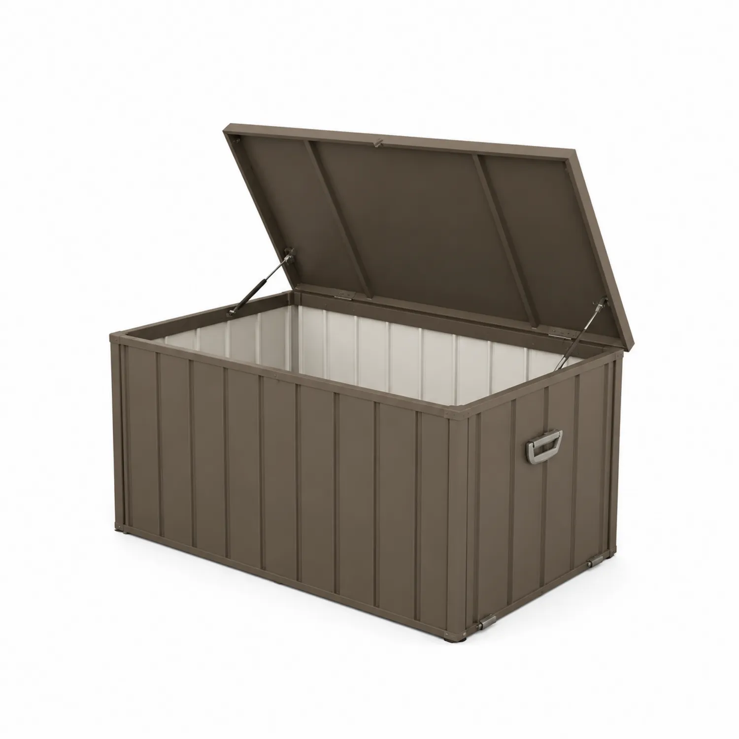Metall Aufbewahrungsbox Braun 120x60x65 cm