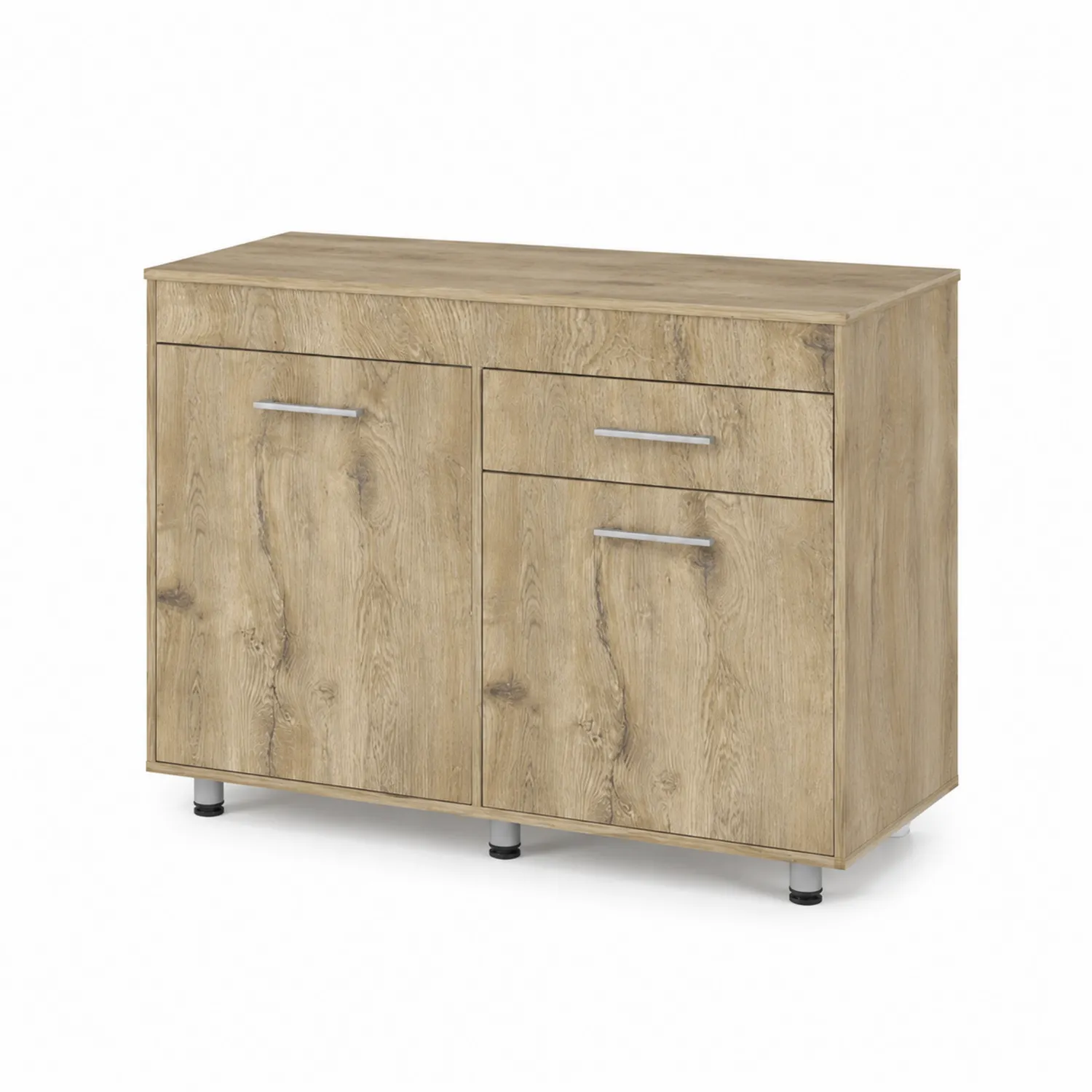 Sideboard Holz Eiche 2 Türen 2 Schubladen