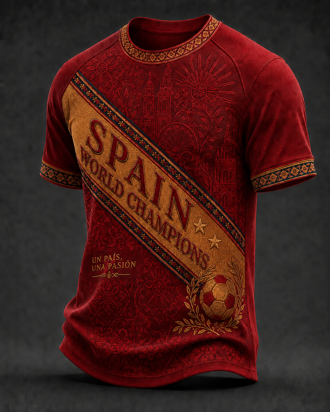 Men's Spain Football  T-shirt