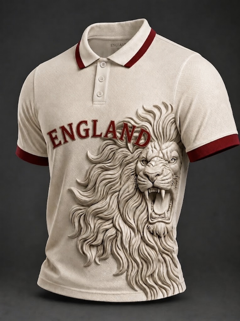 Men's England  Football Polo Shirt