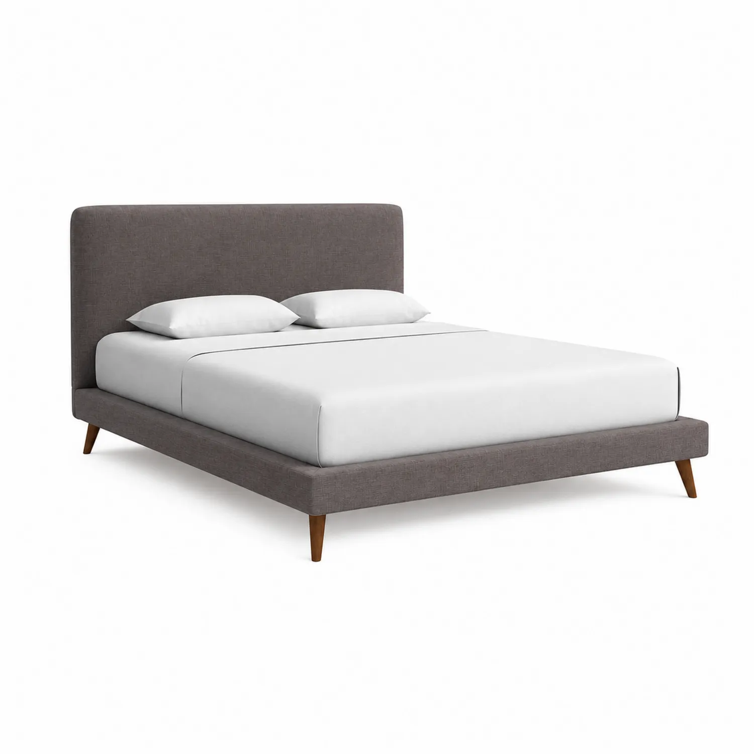 Polsterbett Doppelbett 200x180 cm Stoff Dunkelgrau-Viverformio
