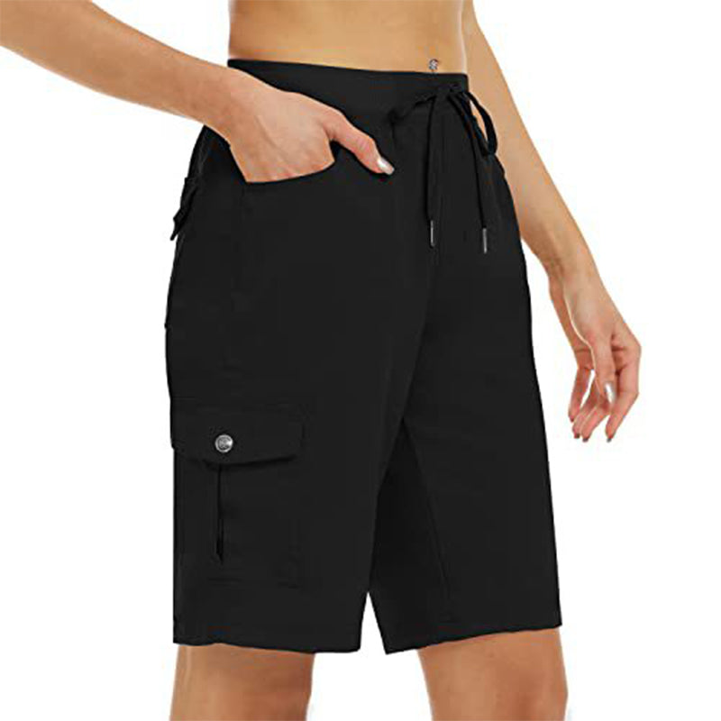 👖 Shorts Cargo da Donna a Asciugatura Rapida con Tasche | UPF 50+ & Vestibilità Regolabile