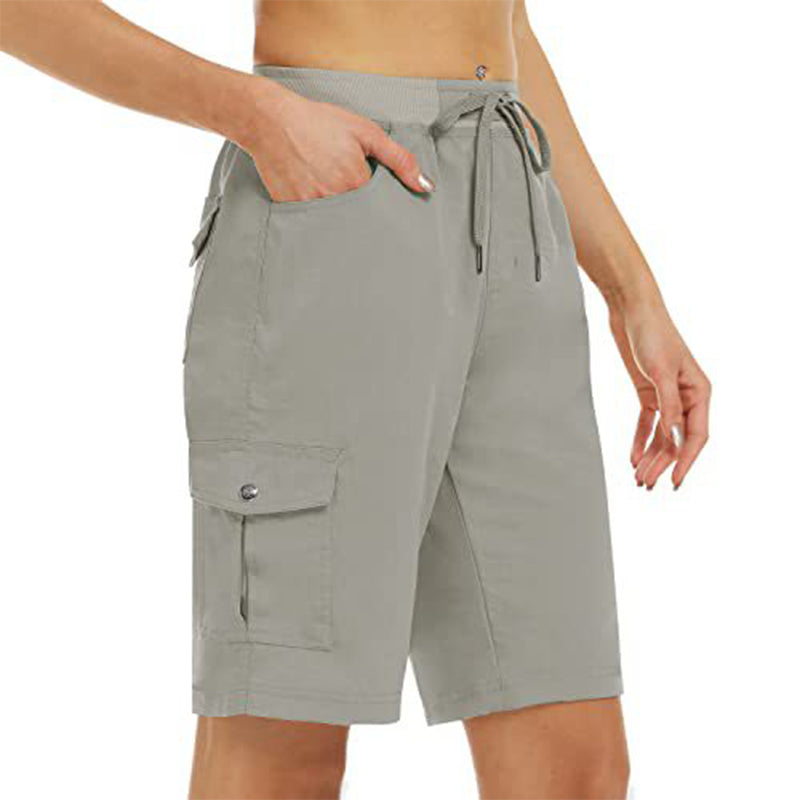 👖 Shorts Cargo da Donna a Asciugatura Rapida con Tasche | UPF 50+ & Vestibilità Regolabile