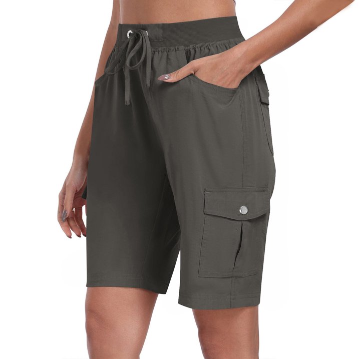 👖 Shorts Cargo da Donna a Asciugatura Rapida con Tasche | UPF 50+ & Vestibilità Regolabile