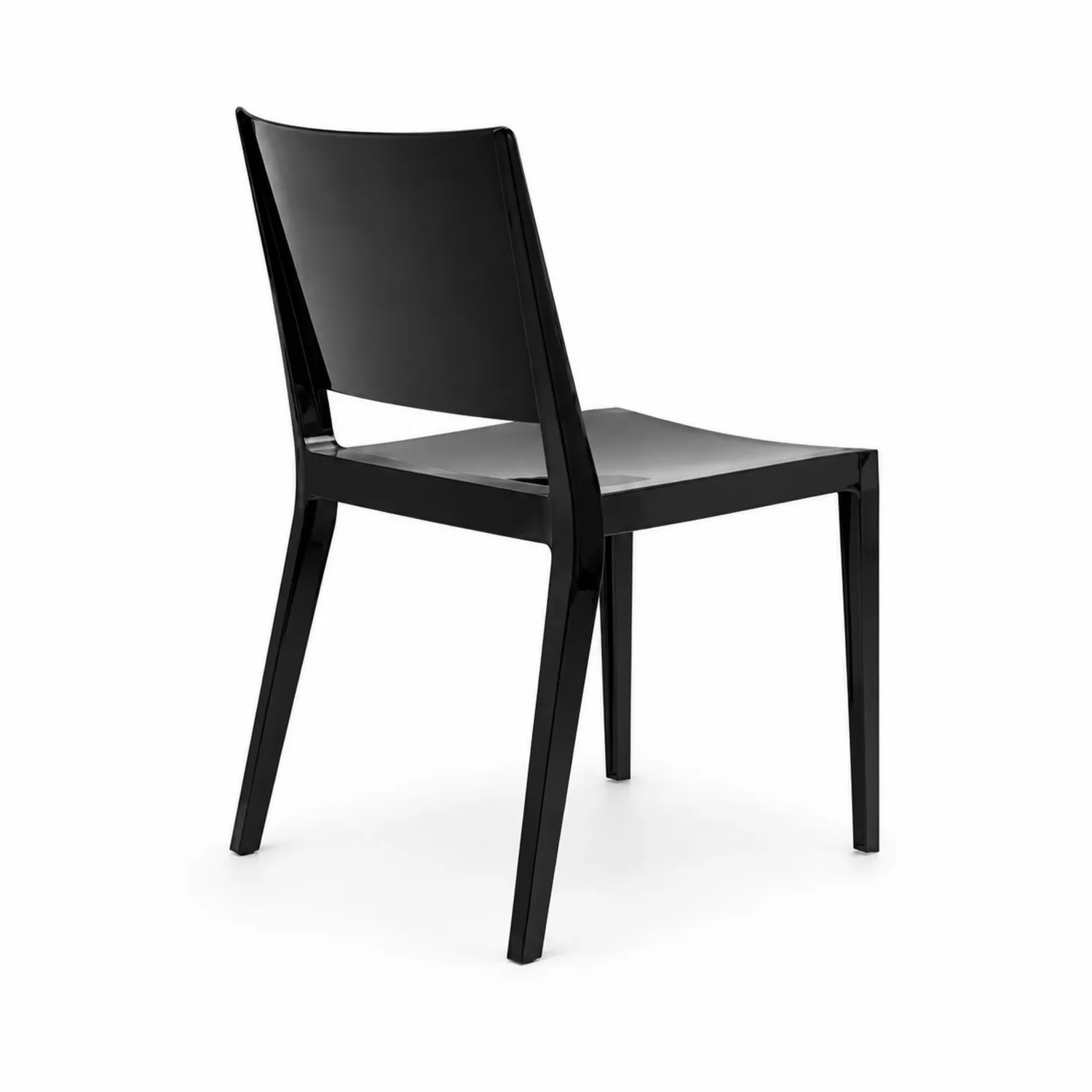 Sedia in policarbonato nero 45x53x85 cm
