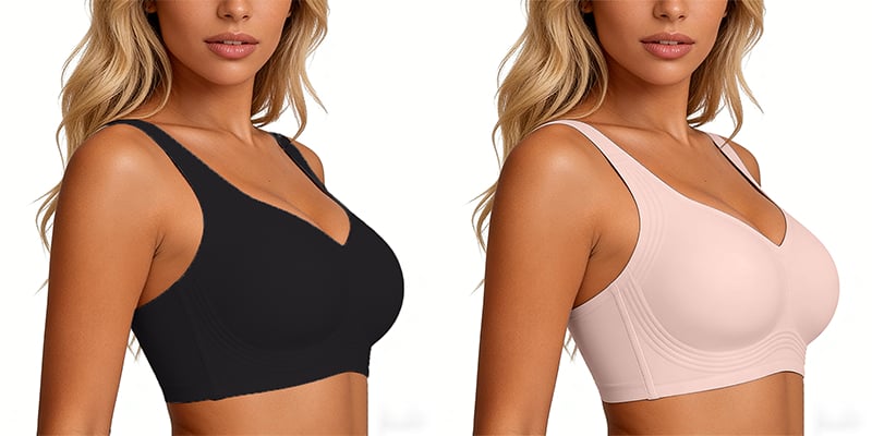 🏆Wirefree Full-Coverage Support Bra Padded Gentle Uplift All-Day Comfort👍No More Sagging Breasts