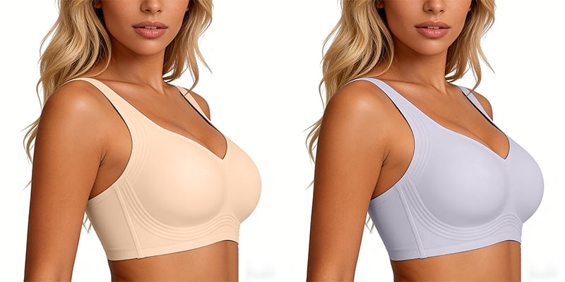 🏆Wirefree Full-Coverage Support Bra Padded Gentle Uplift All-Day Comfort👍No More Sagging Breasts