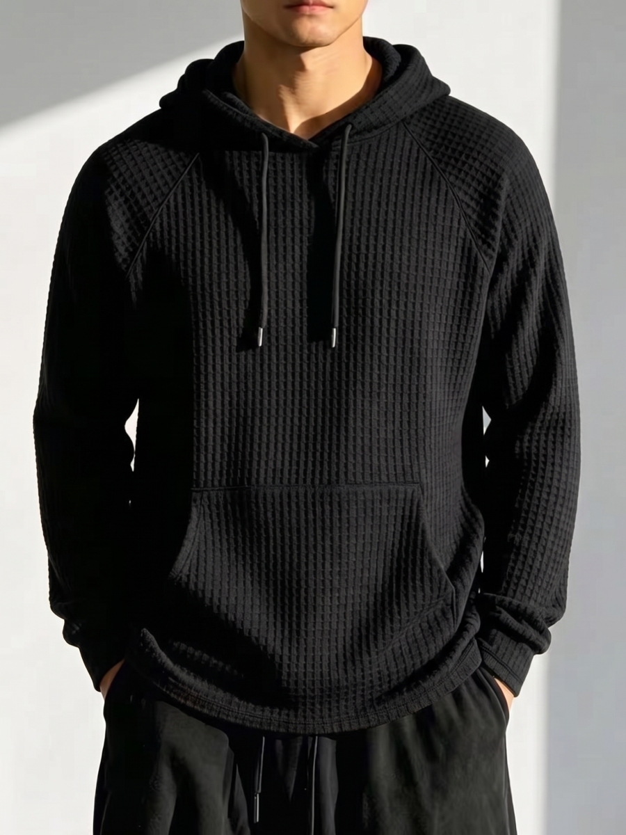 New Arrival🔥 Men's Waffle Knit Hoodie Sweatshirt