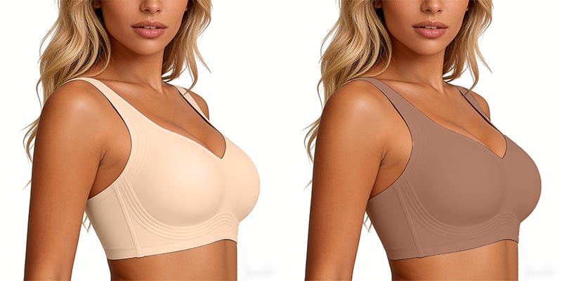 🏆Wirefree Full-Coverage Support Bra Padded Gentle Uplift All-Day Comfort👍No More Sagging Breasts