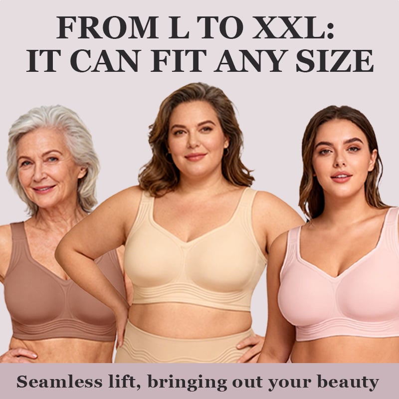 🏆Wirefree Full-Coverage Support Bra Padded Gentle Uplift All-Day Comfort👍No More Sagging Breasts