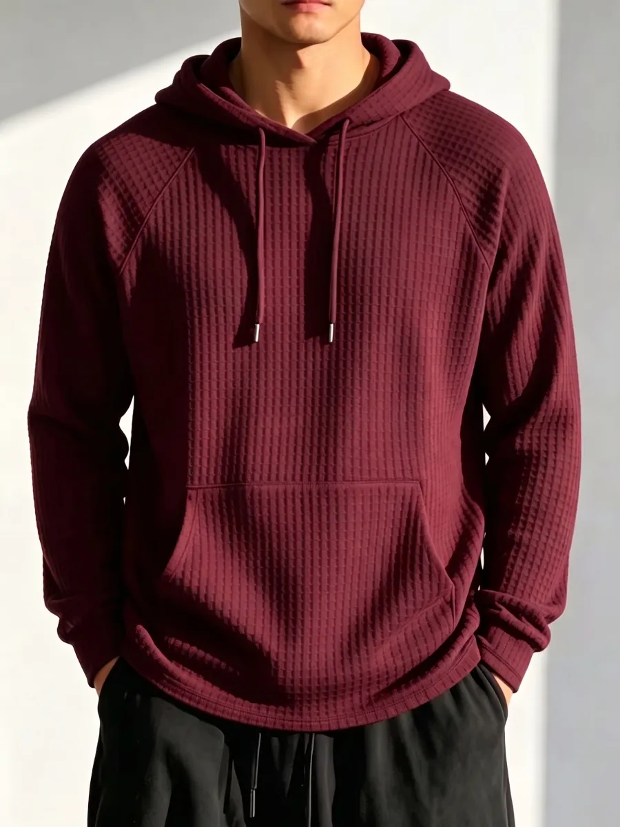 New Arrival🔥 Men's Waffle Knit Hoodie Sweatshirt