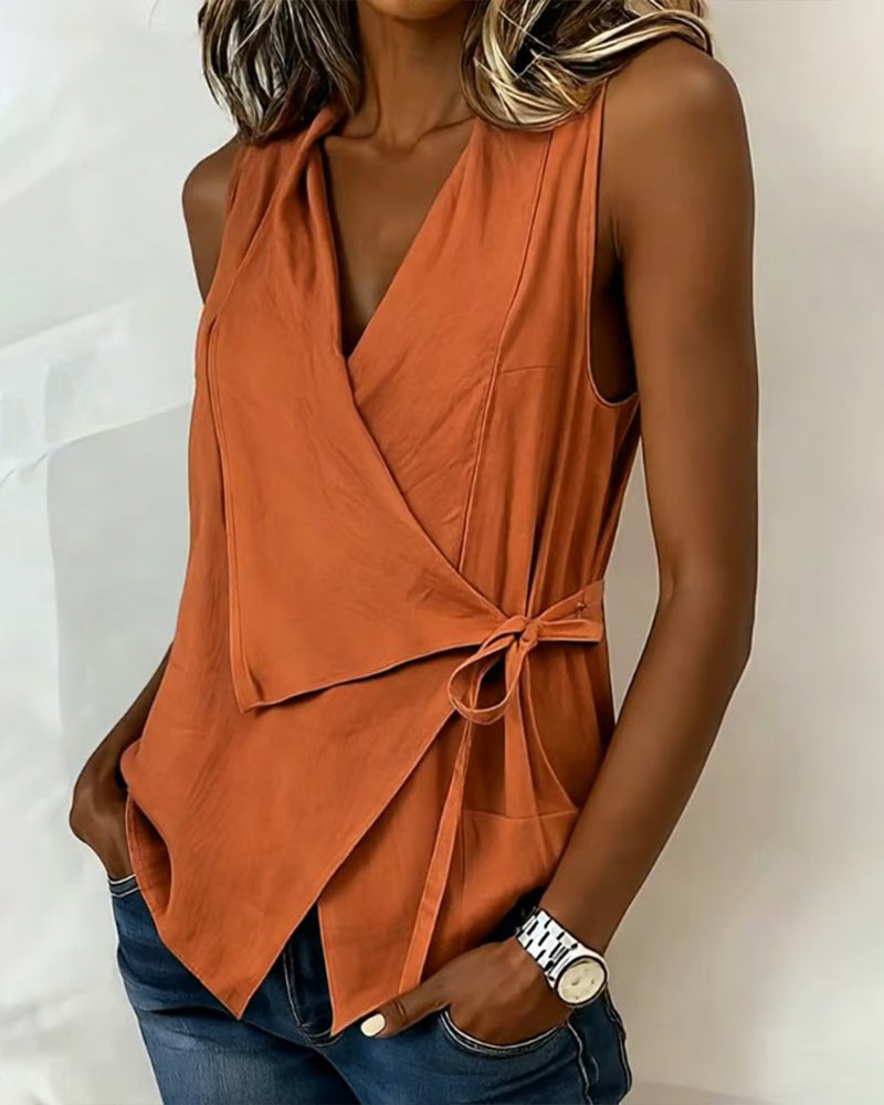 Viv | Elegant Bow Detail Top