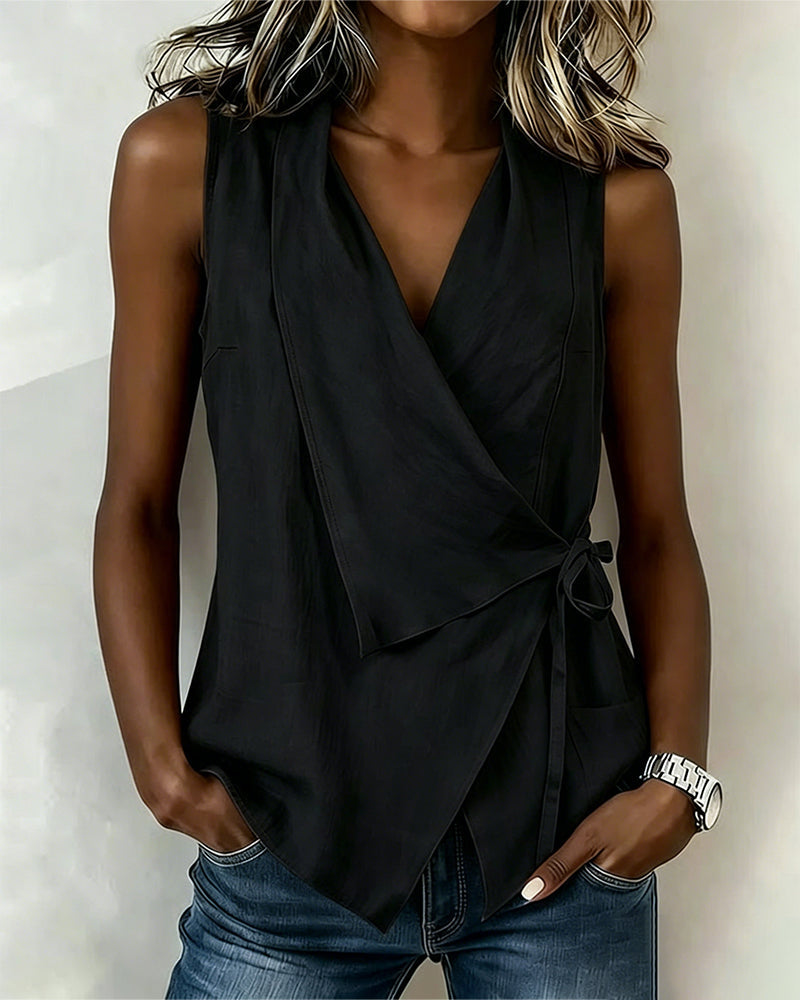 Viv | Elegant Bow Detail Top
