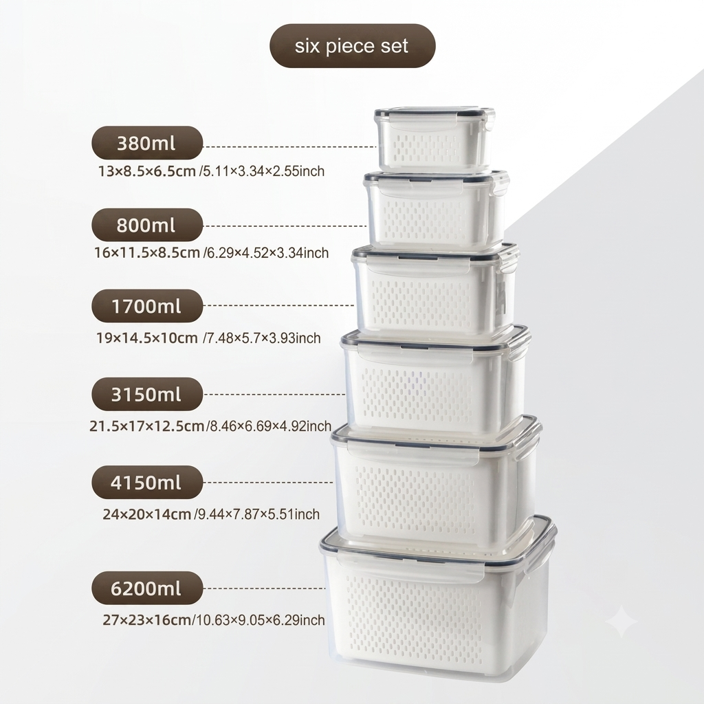 50% OFF Refrigerator Fruit & Veggie Storage Containers – Keep Produce Fresh Longer