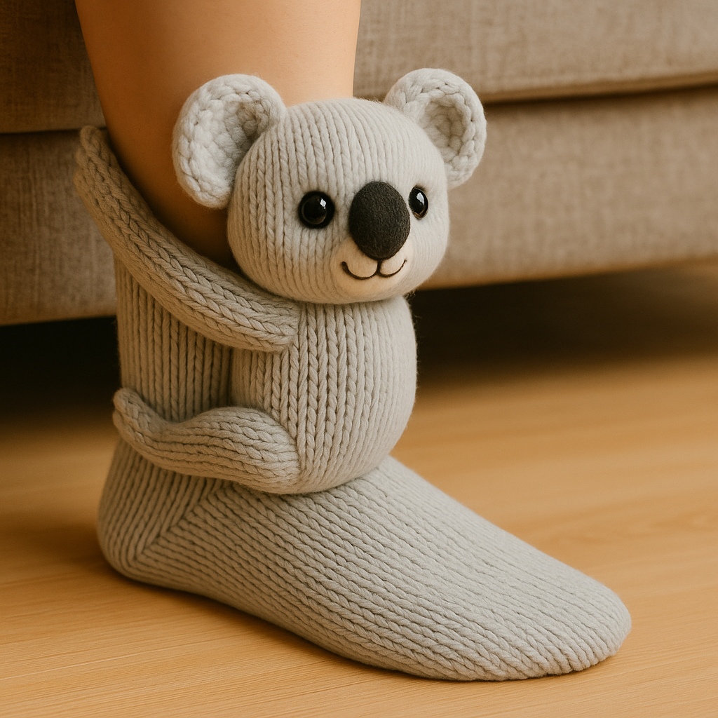 Socks Animal 3D House Non Slip Warm Design