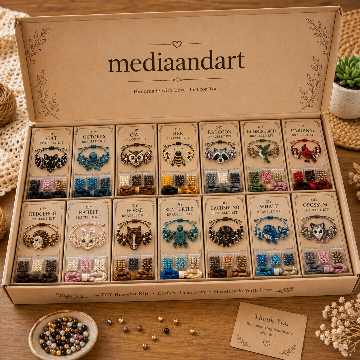 🔥50% Off Last Day - BUY 3 GET 1 FREE🐙DIY Beaded Bracelet Making Kit
