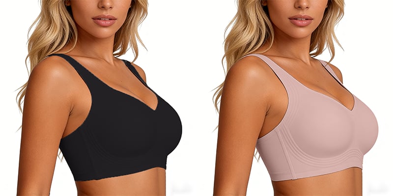 🏆Wirefree Full-Coverage Support Bra Padded Gentle Uplift All-Day Comfort👍No More Sagging Breasts