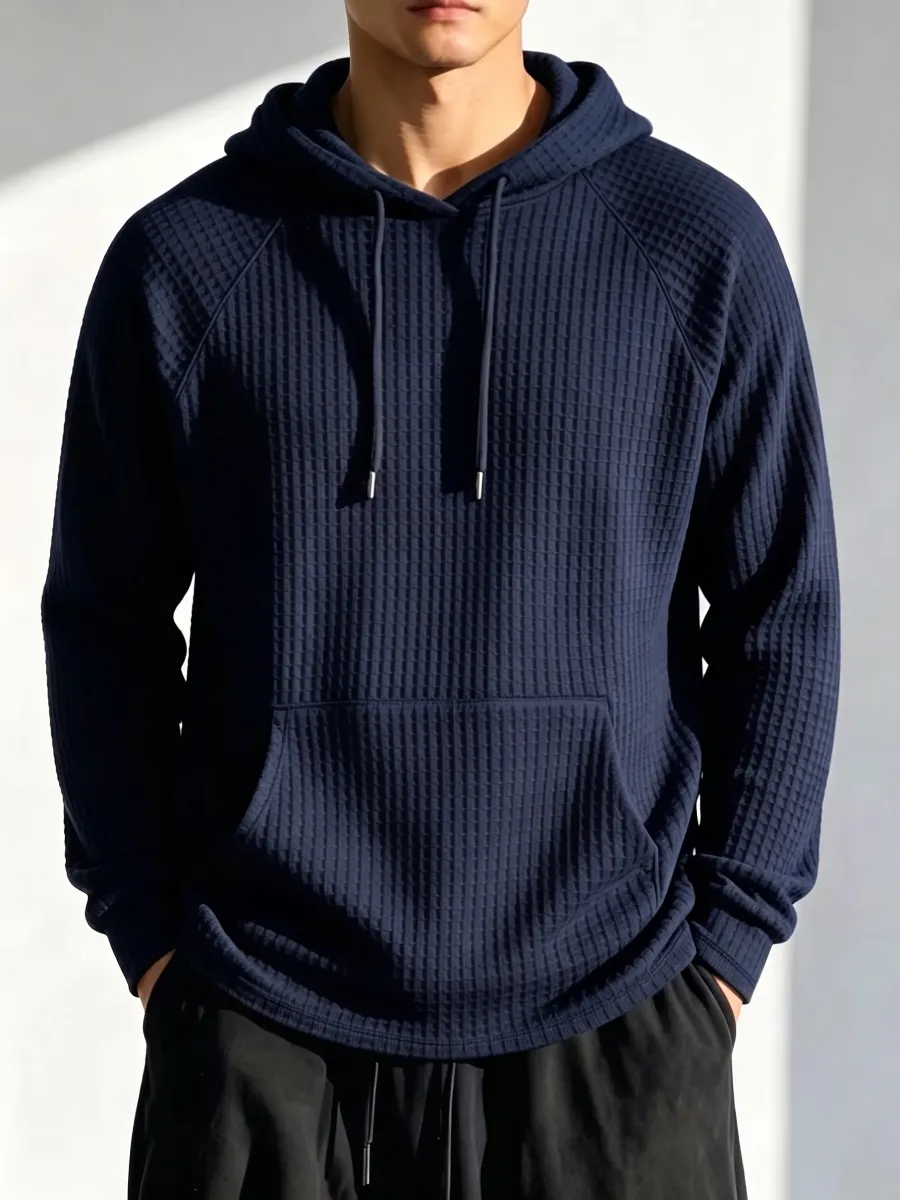 New Arrival🔥 Men's Waffle Knit Hoodie Sweatshirt