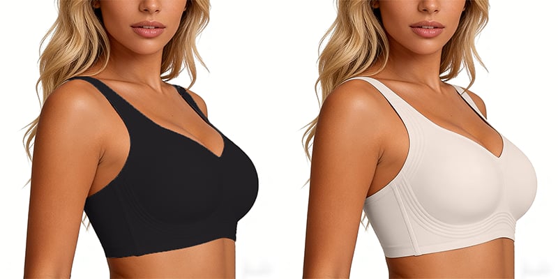 🏆Wirefree Full-Coverage Support Bra Padded Gentle Uplift All-Day Comfort👍No More Sagging Breasts
