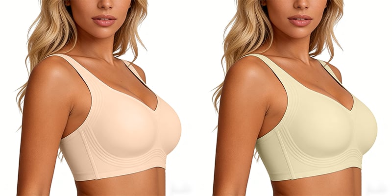 🏆Wirefree Full-Coverage Support Bra Padded Gentle Uplift All-Day Comfort👍No More Sagging Breasts