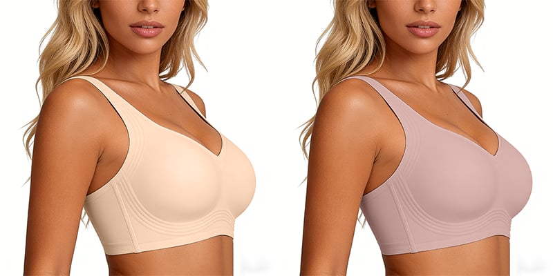 🏆Wirefree Full-Coverage Support Bra Padded Gentle Uplift All-Day Comfort👍No More Sagging Breasts