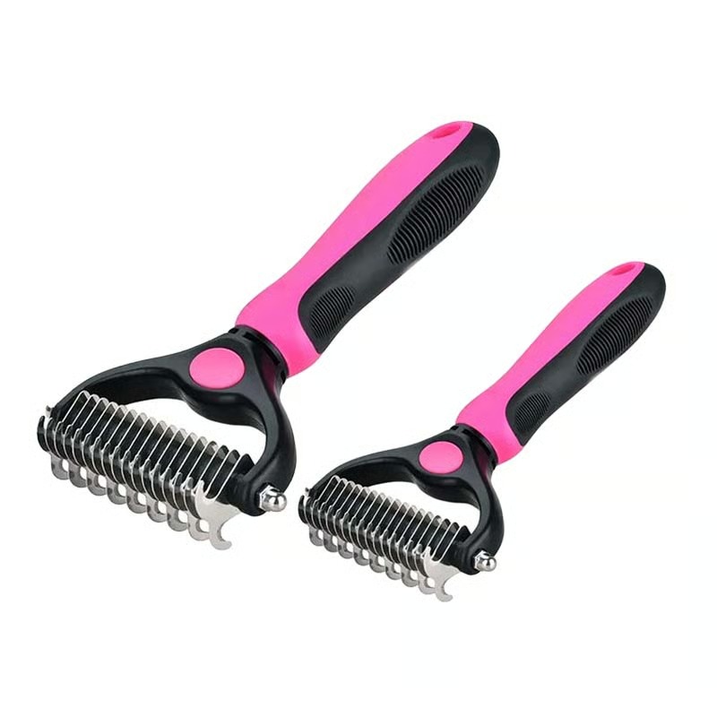 2-in-1 Pet Deshedding & Dematting Tool