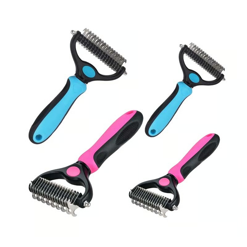 2-in-1 Pet Deshedding & Dematting Tool