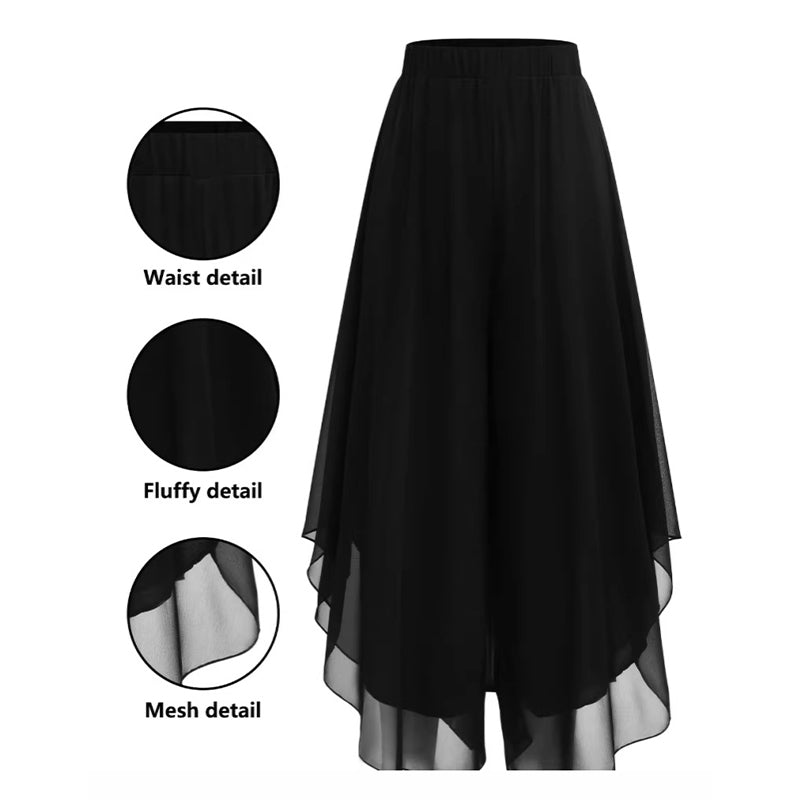 ⏳Time-Limited Special⏰Women's Asymmetrical Chiffon Wide-Leg Pants