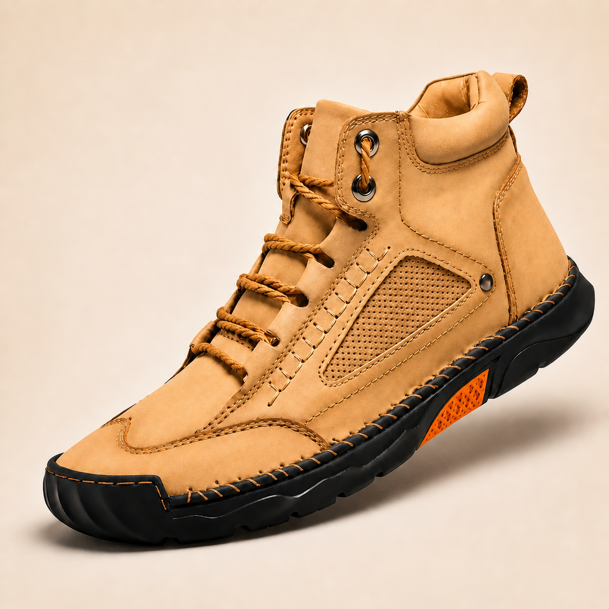 Camel men's comfort leather boot