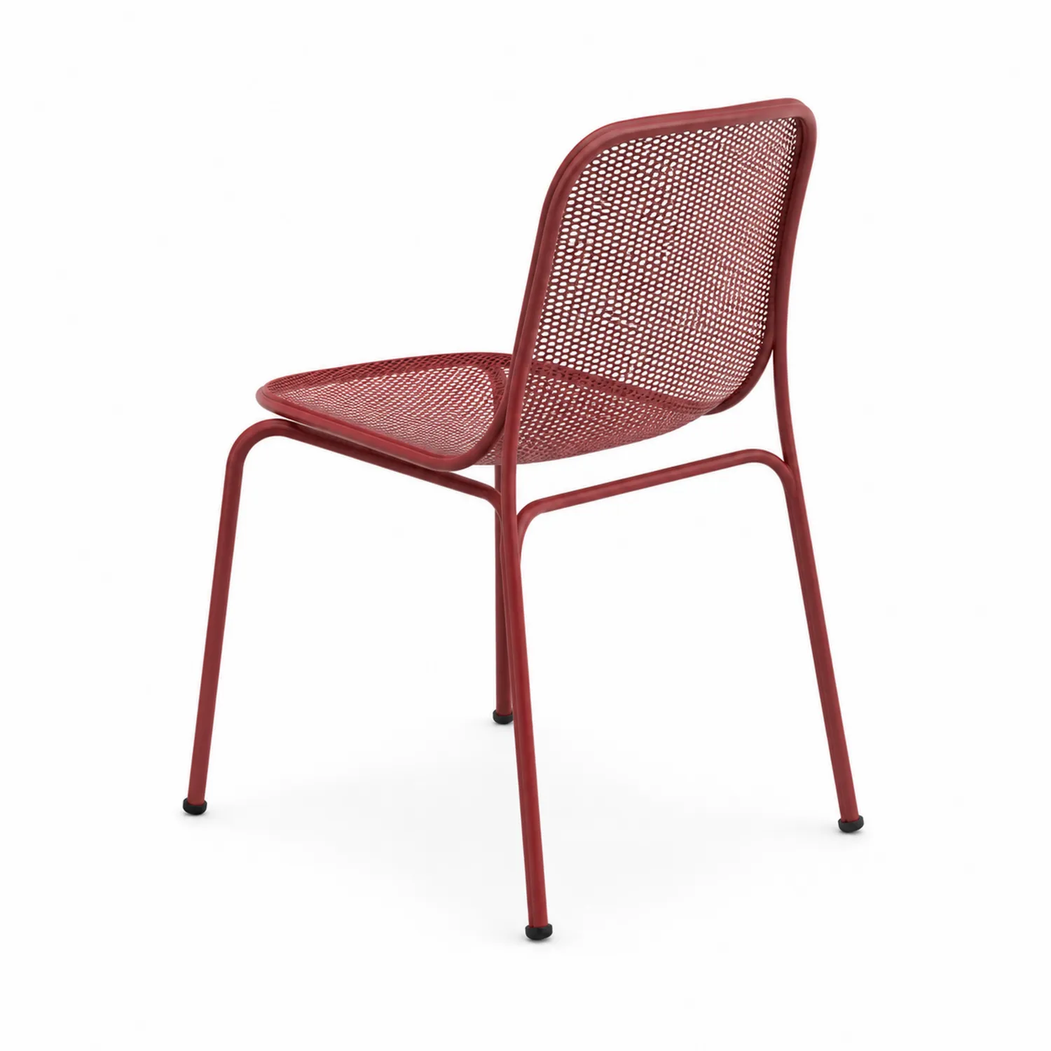 Sedia in metallo rosso per esterni 81cm
