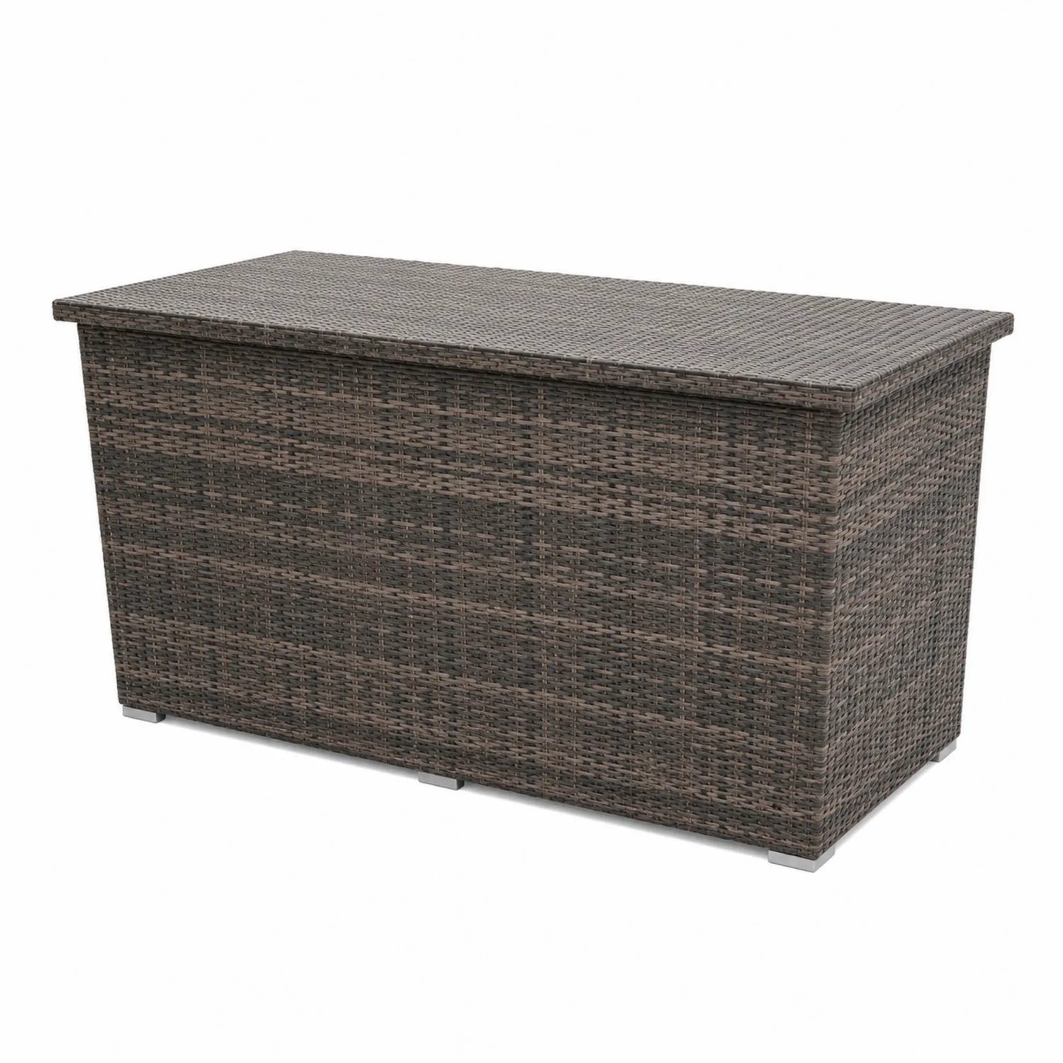 Cassapanca in Rattan Sintetico Marrone 150x50x60 cm