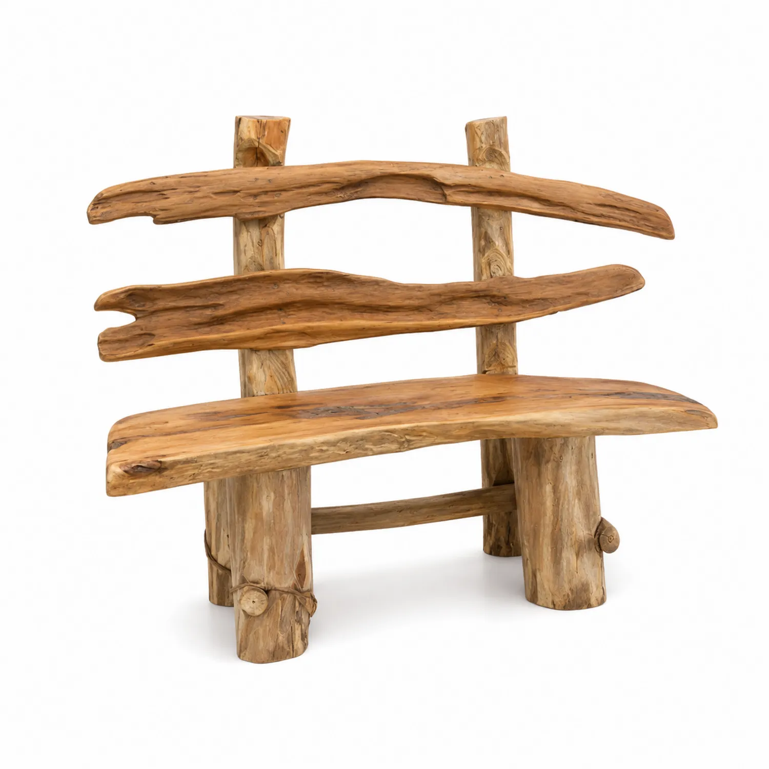 Panca da esterno in legno di teak