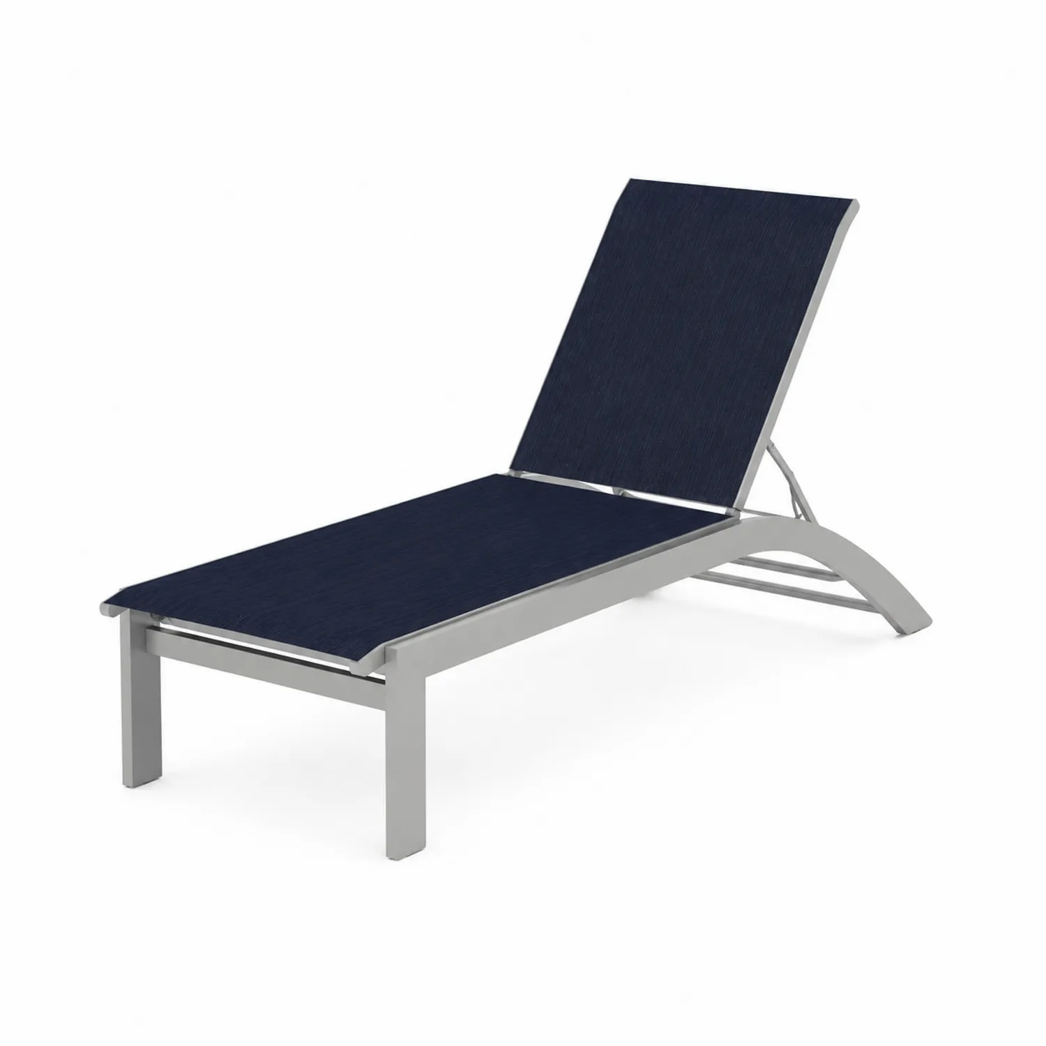 Lettino Prendisole in Alluminio e Tessuto Blu 200x70x35 cm