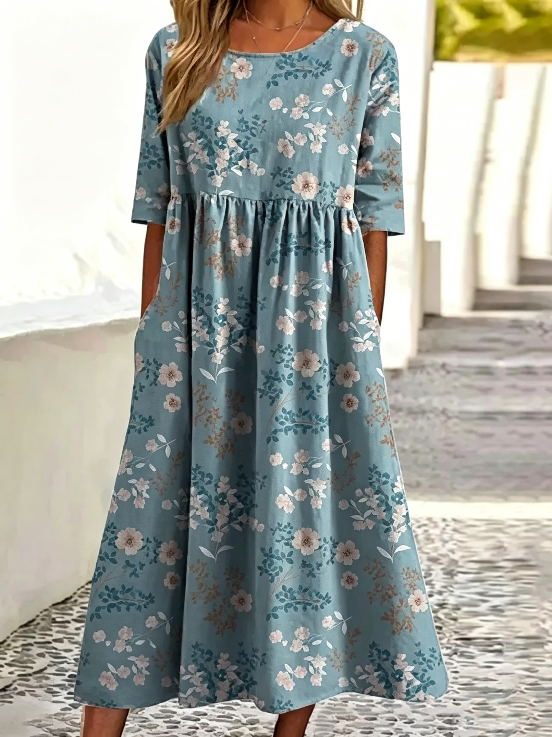 Women's Mid-Length Dress for Spring & Summer