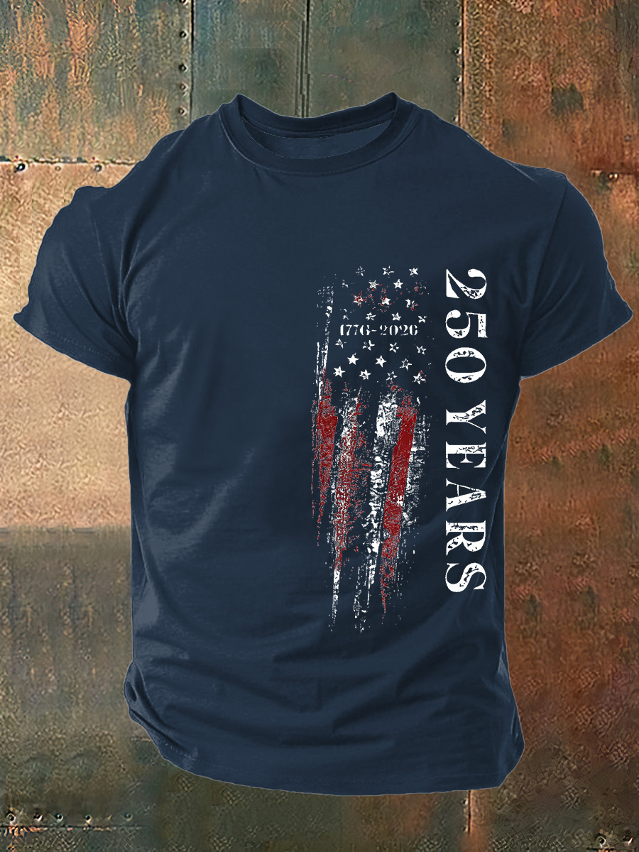 U.S. 250 Years Print Cotton T-Shirt