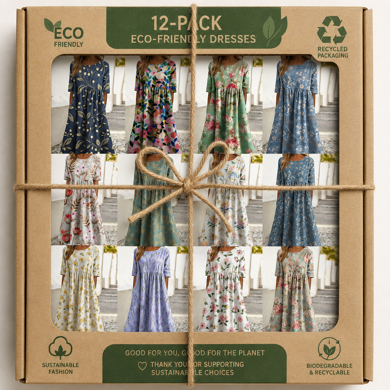 Women's Mid-Length Dress for Spring & Summer