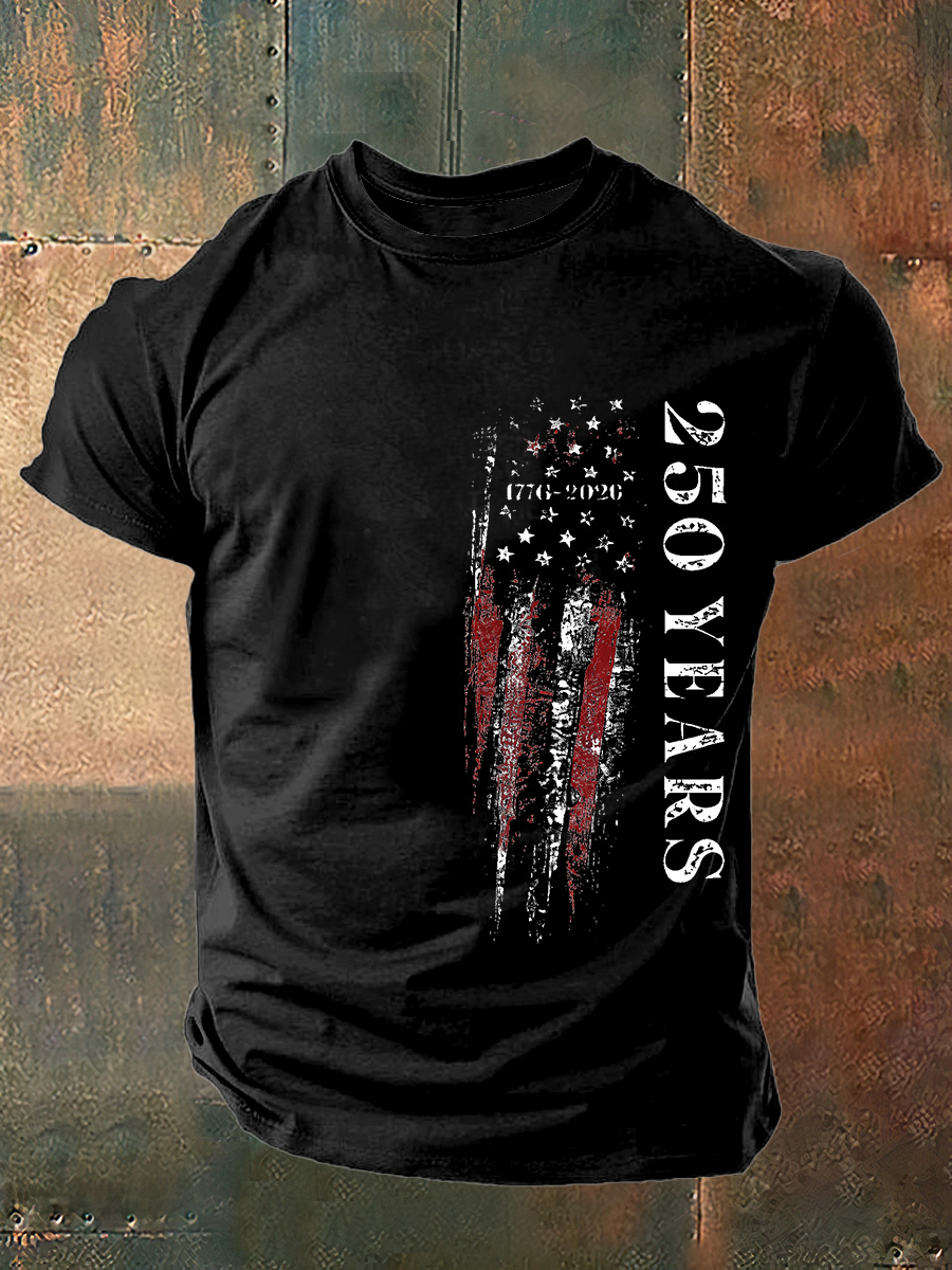U.S. 250 Years Print Cotton T-Shirt