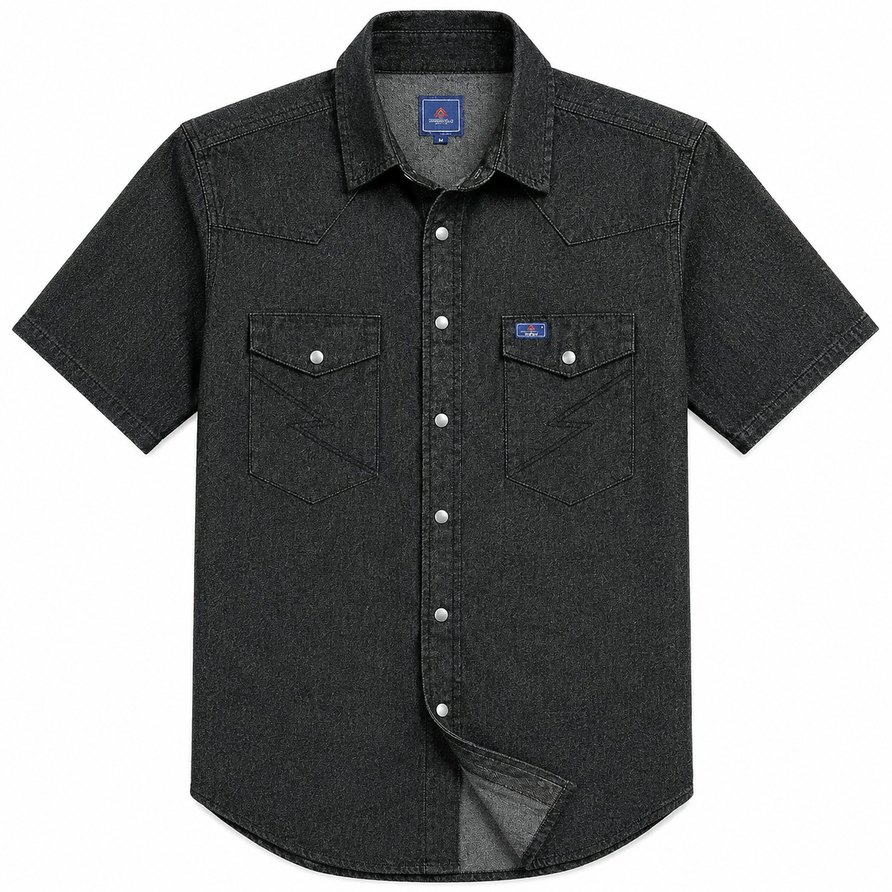 🔥 Hot Sale 🔥 Men's Short-Sleeve Washed Denim Work Shirt