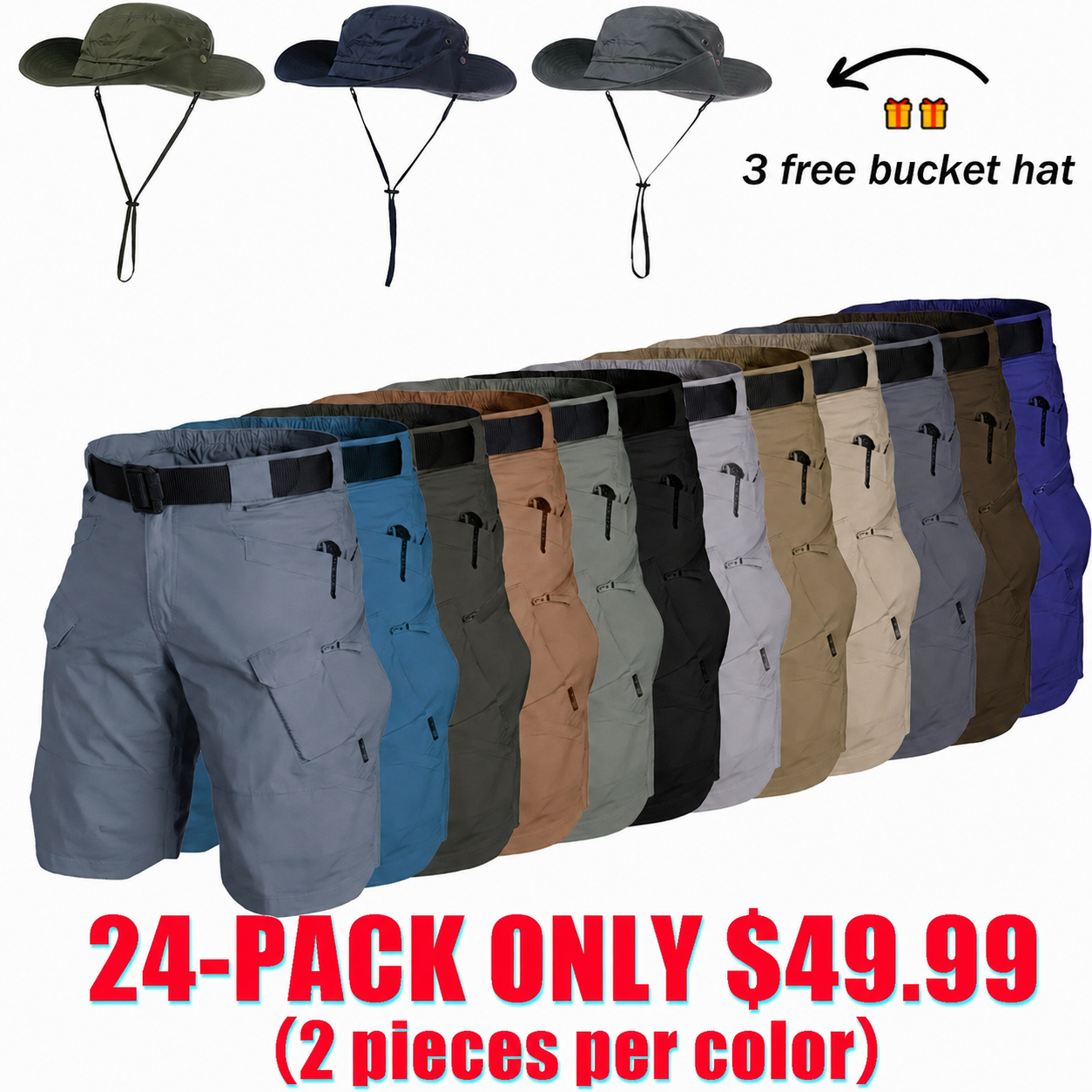 🔥Last Day Sale🔥Men's Multifunctional Waterproof Multi-pocket Outdoor Tactical Shorts