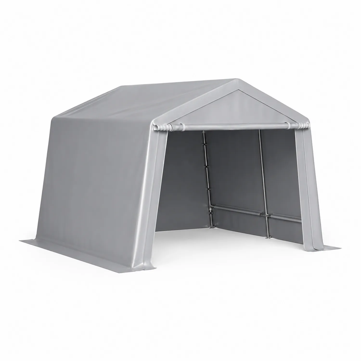 Tettoia in Acciaio e PVC Grigio 300x200x180 cm