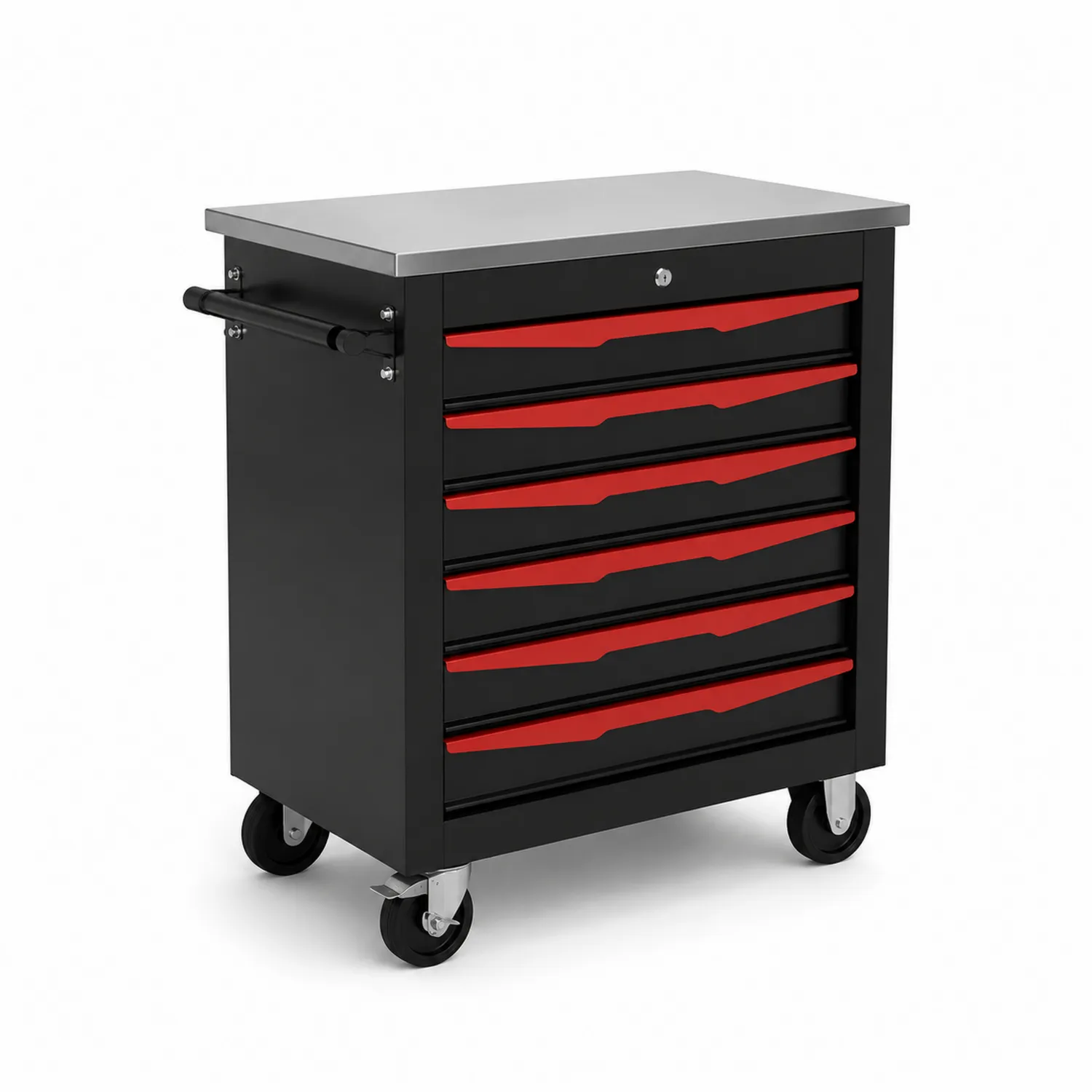 Carrello Portautensili in Acciaio con 6 Cassetti