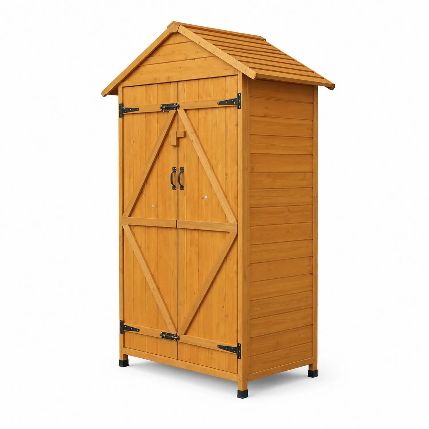 Capanno da Giardino in Legno di Abete con Doppia Porta
