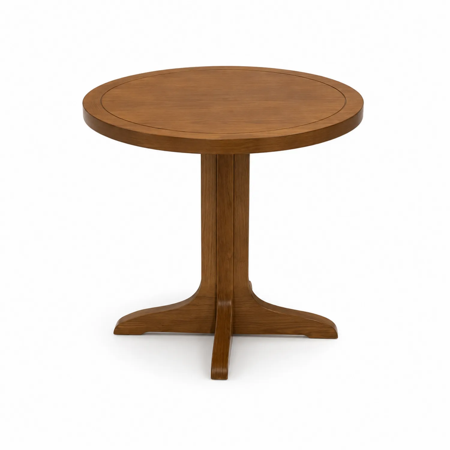 Tavolino Rotondo in Legno Massello Ø60 cm