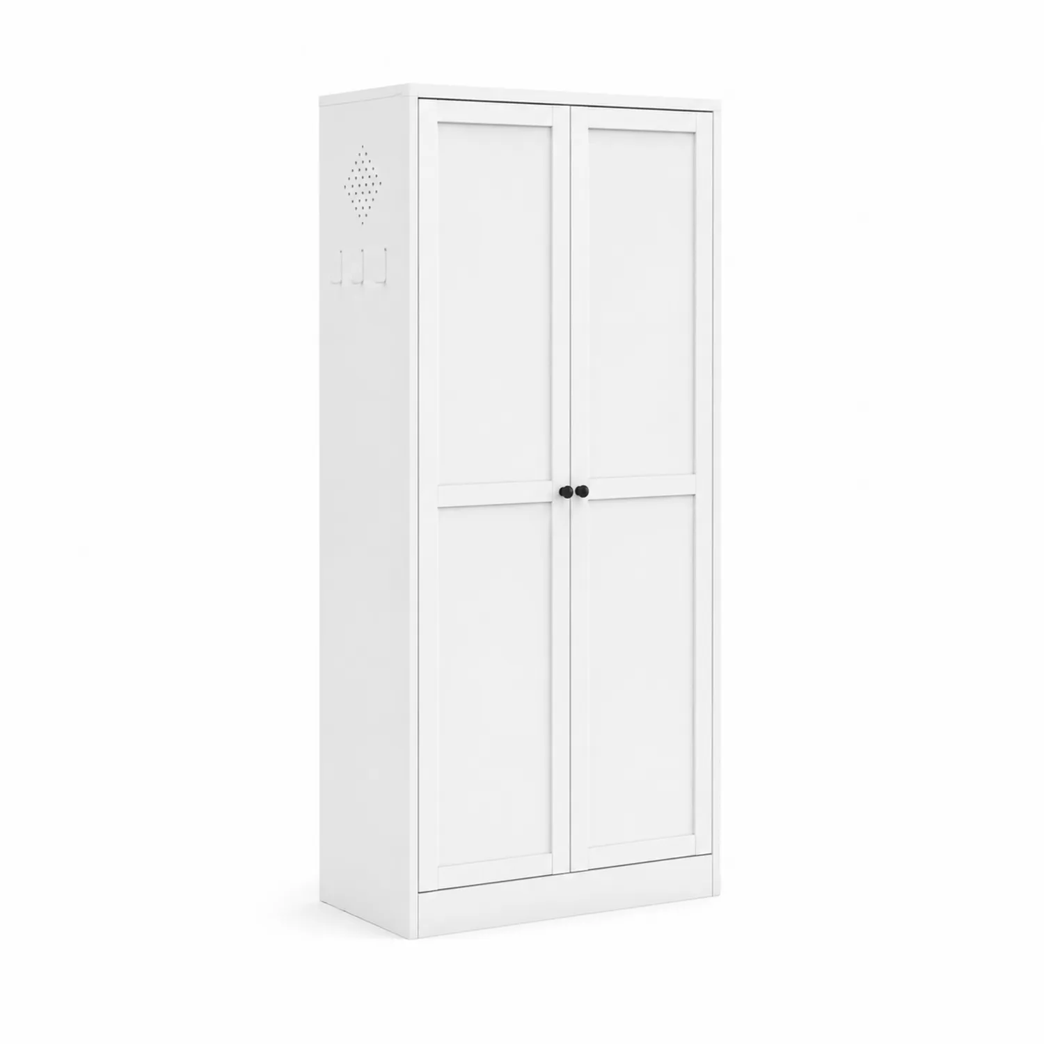 Armadio Dispensa in MDF Bianco 60x30x180 cm